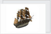 Warship; 74 guns by William Haines