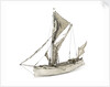 A full hull model of a Thames sailing barge by Unknown