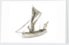 A full hull model of a Thames sailing barge by Unknown