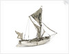 A full hull model of a Thames sailing barge by unknown