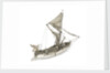 A full hull model of a Thames sailing barge by Unknown