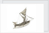 A full hull model of a Thames sailing barge by Unknown