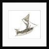 A full hull model of a Thames sailing barge by Unknown