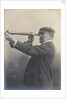Cust demonstrating his Patent Rangefinder, circa 1904 by unknown