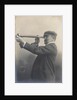 Cust demonstrating his Patent Rangefinder, circa 1904 by unknown