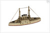 Instructional waterline recognition model of Japanese battleship HIJMS 'Hatsuse' (1897) by Gerald John Blake