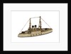 Instructional waterline recognition model of Japanese battleship HIJMS 'Mikasa' (1900) by Gerald John Blake