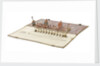 Folding model and plan of the 'Gurland' (1721) by unknown