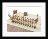 Folding model and plan of the 'Gurland' (1721) by Unknown