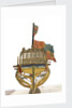 Folding model and plan of the 'Gurland' (1721) by unknown
