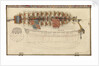 Folding model and plan of the 'Gurland' (1721) by unknown