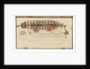 Folding model and plan of the 'Gurland' (1721) by unknown