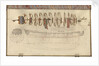 Folding model and plan of the 'Gurland' (1721) by unknown