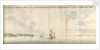 A prospect of the road and castle of Cowes by Thomas Phillips