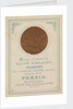 Medal awarded to David Kirkaldy, Glasgow.  For a correct and beautifully executed drawing of the Persia by unknown