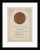 Medal awarded to David Kirkaldy, Glasgow.  For a correct and beautifully executed drawing of the Persia by unknown
