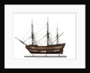 A contemporary full hull model of a 64-gun two-decker ship of the line (circa 1775) by unknown