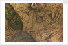 Terrestrial Globe, detail of the presumed location of the magnetic north pole by Gerard Mercator