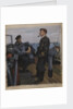 Captain and No 1 on Bridge of the 'Sabre' by William Dennis Dring