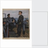 Captain and No 1 on Bridge of the 'Sabre' by William Dennis Dring