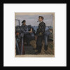 Captain and No 1 on Bridge of the 'Sabre' by William Dennis Dring