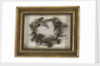 Wreath made from hair by Emma Hamilton