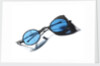 Snow goggles with blue lenses: Relic of Sir John Franklins last expedition 1845-1848 by Unknown