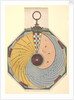 Volvelle to show how to find the time, in hours and minutes, in which the Moon reaches one of its aspects. The disc is fixed and is read by a wire in the centre by Peter Apian