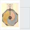 Volvelle to show how to find the time, in hours and minutes, in which the Moon reaches one of its aspects. The disc is fixed and is read by a wire in the centre by Peter Apian