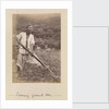 'Turning the ground over' A man with a foot plough by Sir Richard Vesey Hamilton