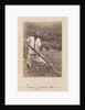 'Turning the ground over' A man with a foot plough by Sir Richard Vesey Hamilton