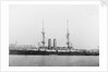 A port broadside view of HMS Ocean in 1900, Richard Perkins collection by Perkins