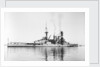 Photograph of battlecruiser HMS 'Repulse' (1916), a starboard quarter view, circa 1939 by unknown