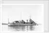 Destroyer HMS 'Matabele' (1937), moored in the Hamoaze near the Torpoint Ferry by Anonymous