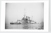 Protected cruiser 'Libia' (It, 1912), with surrendered German submarines. by unknown