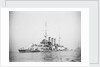 Protected cruiser 'Libia' (It, 1912), with surrendered German submarines. by unknown