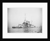 Protected cruiser 'Libia' (It, 1912), with surrendered German submarines. by unknown