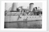 Scout cruiser HMS 'Skirmisher' (1905) close up amidships by unknown