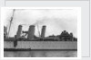 Heavy cruiser HMS 'Berwick' (1926), close up amidships by unknown