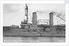 Battleship 'Tsessarevitch' (Ru, 1901) close-up amidships by unknown