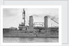 Battleship 'Tsessarevitch' (Ru, 1901) close-up amidships by unknown