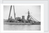 Coast defence battleship 'Gustaf V' (Swe, 1918) close-up amidships by unknown
