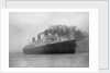 Training ship HMS Caledonia (1914) on 8th April 1937 sailing for Rosyth by unknown
