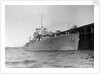 Photograph of starboard bow view of HMS 'Rhododendron' (1940) dated pre October 1942 alongside quay. Pendant K78. by unknown