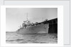Photograph of starboard bow view of HMS 'Rhododendron' (1940) dated pre October 1942 alongside quay. Pendant K78. by unknown