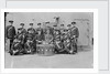 The Royal Marine Band with drums in the centre of the group on HMS 'Queen Elizabeth' (1913) by Commander Viscount Curzon