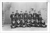 The gunnery staff with Lt. Com. T.H. Binney, Lt. H.R.G. Kinahan and Lt. H.B. Deedes of 'Queen Elizabeth' (1913) by unknown