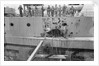 Battleship HMS 'Warspite' (1913) in No.1 Dry Dock at Rosyth by unknown