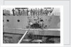 Battleship HMS 'Warspite' (1913) in No.1 Dry Dock at Rosyth by unknown