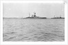 HMS Malaya (1915) in the foreground, armoured cruiser HMS Minotaur (1906) in the distance at anchor in Scapa Flow around February-April 1916 by Unknown
